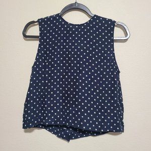 Jenni Kayne Navy Polka Dot Blouse